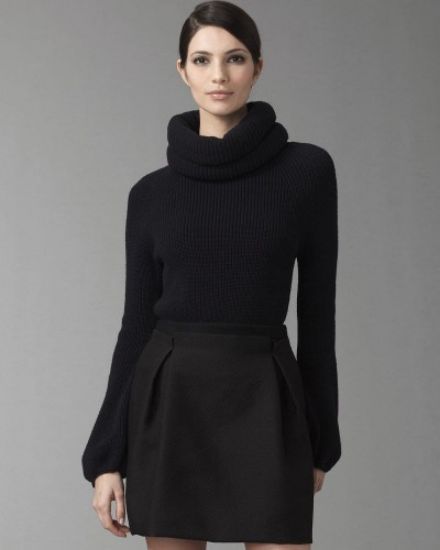 Picture of Black Hi-neck